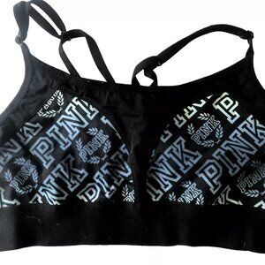 Victoria's secret Pink Women Sports Bra Med Black blue Ultimate work out